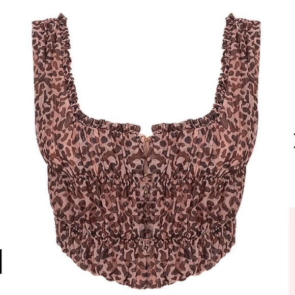 House of cb Carly animal print ruched corset top - Picture 7 of 15